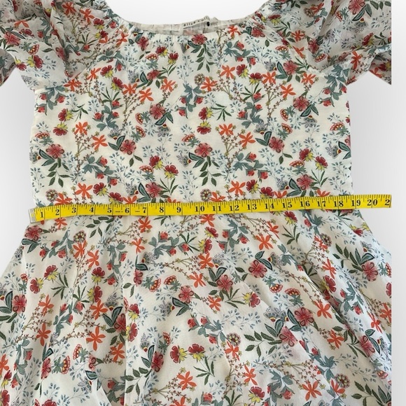 Alice + Olivia Miora Floral Ruffled Dress Multicolored Ruffled On/Off Shoulder - Picture 11 of 17